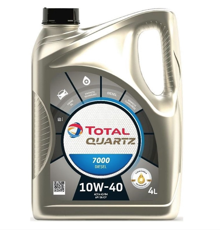 Моторное масло Total Quartz 7000 Diesel 10W-40 4л RU